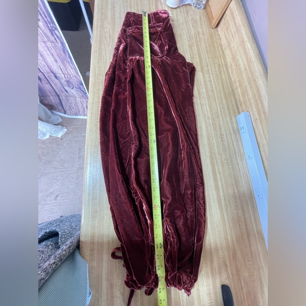 We the Free Lotus Velvet Garnet balloon pants women’s size 28 We the free - Picture 14 of 17